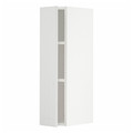 METOD Wall cabinet with shelves, white/Stensund white, 20x80 cm