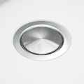 KILSVIKEN Inset sink, 1 bowl, white/quartz composite, 56x46 cm