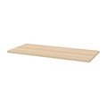 LAGKAPTEN / SPÄND Desk, white stained oak effect/black, 140x60 cm