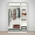 PAX Wardrobe combination, white, 150x58x236 cm