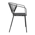 Chair with Seat Pad Golig, black