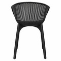 Set of 4 Chairs Dacun, in-/outdoor, black