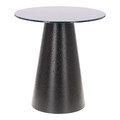 Coffee Table Soleilo 60cm, glass, round, black