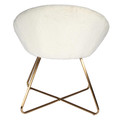 Armchair Karl Velvet Furry, beige