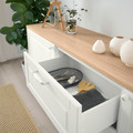 BESTÅ Storage combination with drawers, white/Smeviken/Kabbarp white, 180x42x76 cm