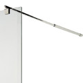 Cooke & Lewis Shower Walk-in Panel Onega 90cm, chrome/pattern