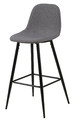 Bar Stool Wilma, light grey Calle/black