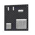 SKÅDIS Pegboard combination, black, 56x56 cm
