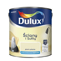 Dulux Walls & Ceilings Matt Latex Paint 2.5l gram of lemon