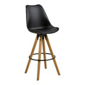 Bar Stool Dima, black/wood