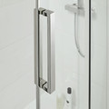 Shower Sliding Door Zilia 120 x 200 cm, inox/clear glass