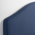 RAMNEFJÄLL Upholstered bed frame, Kilanda dark blue/Luröy, 160x200 cm