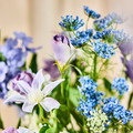 SMYCKA Artificial bouquet, in/outdoor/blue/lilac, 70 cm