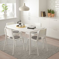 MELLTORP / TEODORES Table and 4 chairs, white