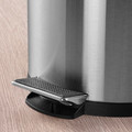 SNÖRPA Pedal bin, stainless steel, 5 l