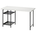 LAGKAPTEN / SPÄND Desk, white/black, 120x60 cm