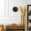 Wall Clock Luce, black/gold