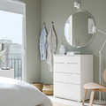 VIHALS Chest of 4 drawers, white/anchor/unlock-function, 70x47x90 cm