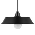 GoodHome Pendant Lamp Gammuse E27, black