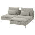 SÖDERHAMN 2-seat sofa, with chaise longue, Viarp beige/brown