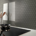 GoodHome Mosaic Tile Albena 30 x 30 cm, 1pc, grey