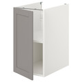 ENHET Bc w shlf/door, white, grey frame, 40x60x75 cm