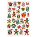 CRAFT WITH FUN 3D Puffy Stickers, Christmas Mix, 30 pcs