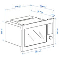 STENABY Built-in microwave, Grill function/IKEA 500 black