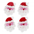 Craft Christmas Decoration Felt Stickers Santa 4pcs