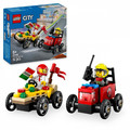 LEGO City Pizza vs. Fire Truck Race Car Pack 5+