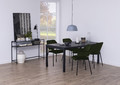 Dining Chair Lima, velvet, armrests, green