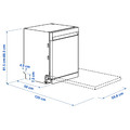 SÖDERBODA Built-in dishwasher, IKEA 500 stainless steel colour, 60 cm