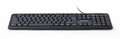 Gembird Standard Wired Keyboard USB KB-U-103, black