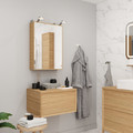GoodHome Bathroom Countertop Avela 60 cm, oak veneer