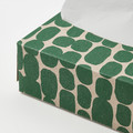 NÄBBFISK Paper napkin, patterned light brown/green, 16x32 cm, 100 pack