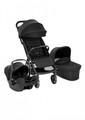 Graco MyAvo Trio 3in1 Travel System - Stroller with Carrycot and Infant Car Seat, Midnight