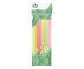 Reusable Drinking Straws Pastel Colours - Jumbo 18pcs