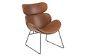 Armchair Cazar Vintage, faux leather, brown