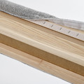 TÄRNKULLEN Cover bed frame, Tibbleby beige/grey, 160x200 cm