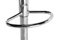 Bar Stool, faux leather, black/chrome