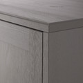 HAVSTA Cabinet with base, grey, 81x37x134 cm