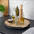 SMÅÄTA Lazy Susan, acacia veneer, 42 cm