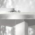 VIHALS / VIHALS Table and 4 chairs, white white/white Tibbleby beige-grey, 107 cm