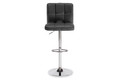 Bar Stool, faux leather, black/chrome