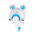 Starpak Plastic Sharpener with Hand Crank Mouse, blue