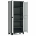 Keter Titan Tall Storage Cabinet, black/grey