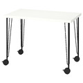 LINNMON / KRILLE Desk, white/black, 100x60 cm