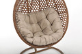 Hanging Cocoon Chair BALI LUX, in-/outdoor, brown