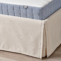 TÄRNKULLEN Upholstered bed frame, Vissle beige/Luröy, 140x200 cm