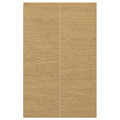 VOXTORP 2-p door f corner base cabinet set, right-hand/oak effect, 25x80 cm